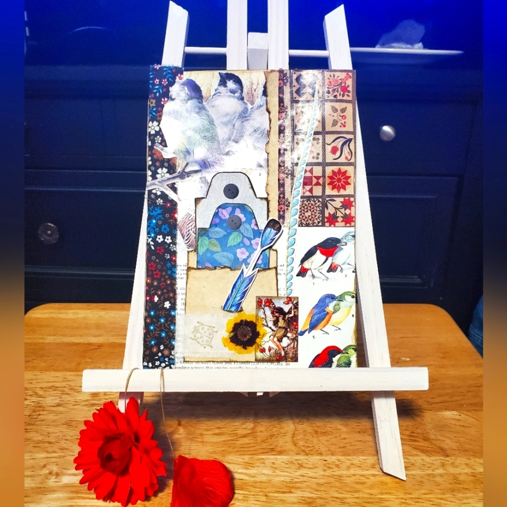 🙏 HAND CRAFTED bookpage folder folio with notebook